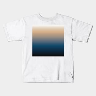 Blue to skin gradient Kids T-Shirt